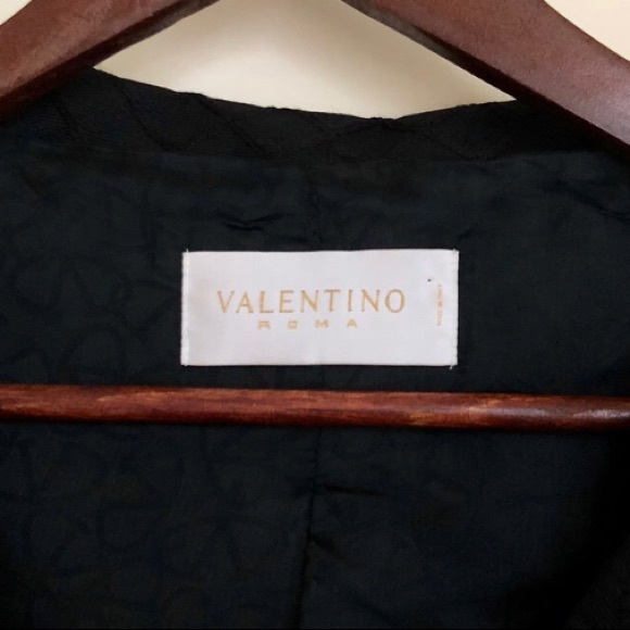 Black Valentino Roma blazer with subtle embroidery - Picture 3 of 3